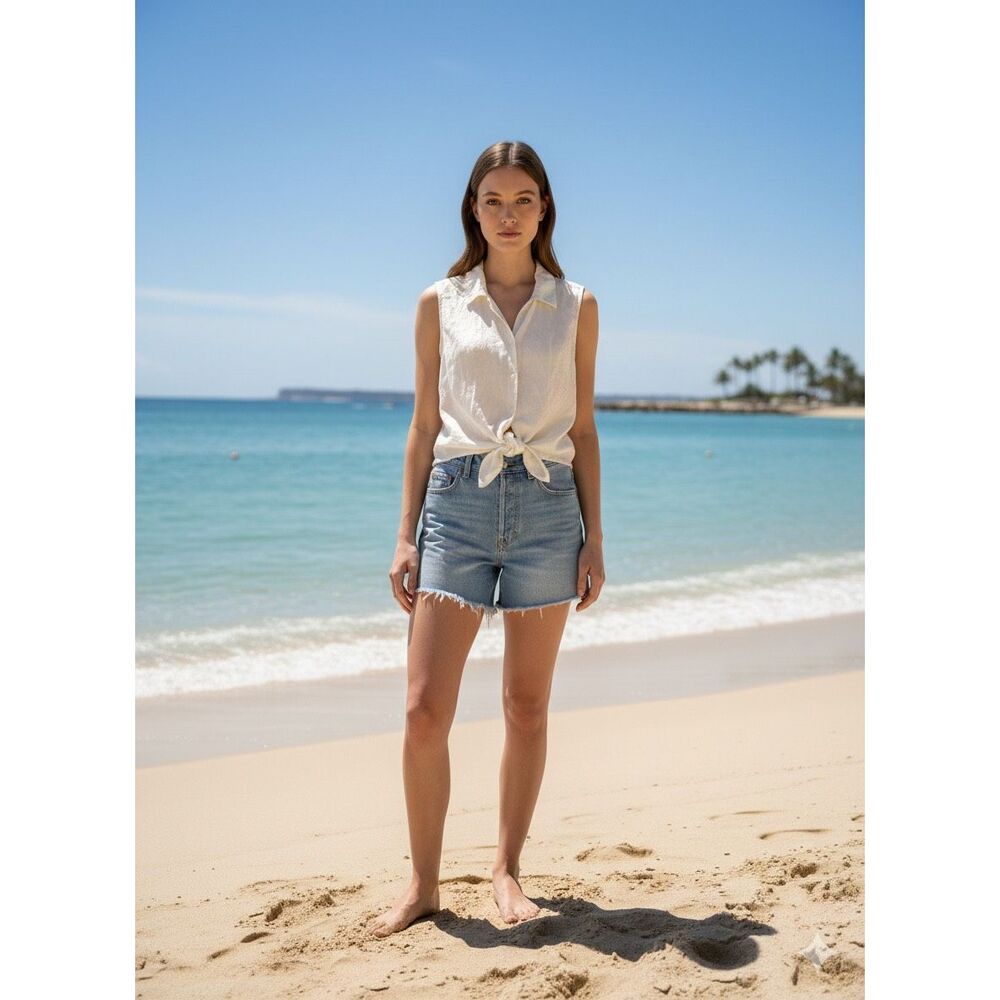 Vintage Tommy Bahama 100% silk Tie-Front Tank Top | medium Breezy Summer Luxury